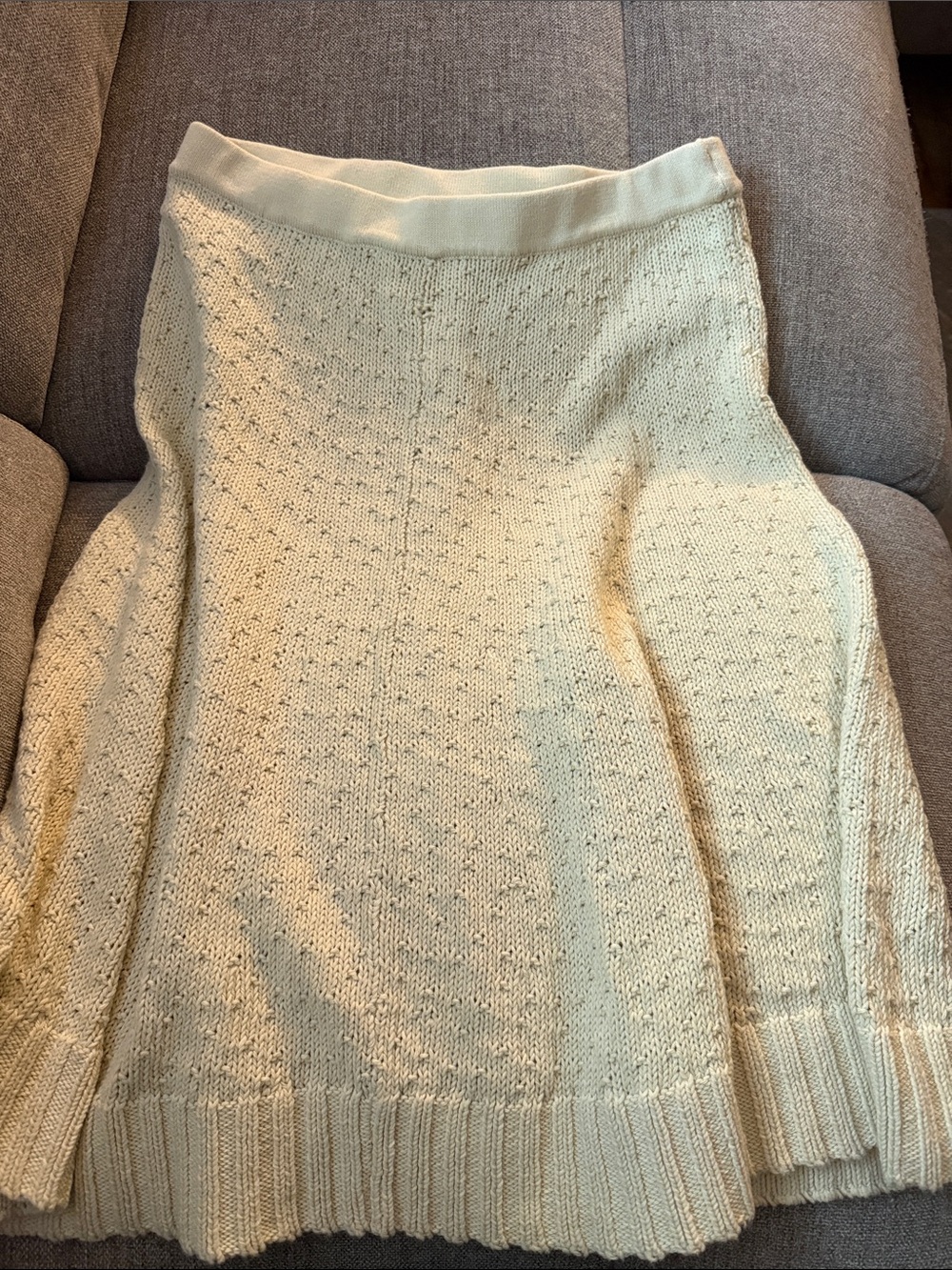 Free-est by Free People Knit , Ivory  Skirt